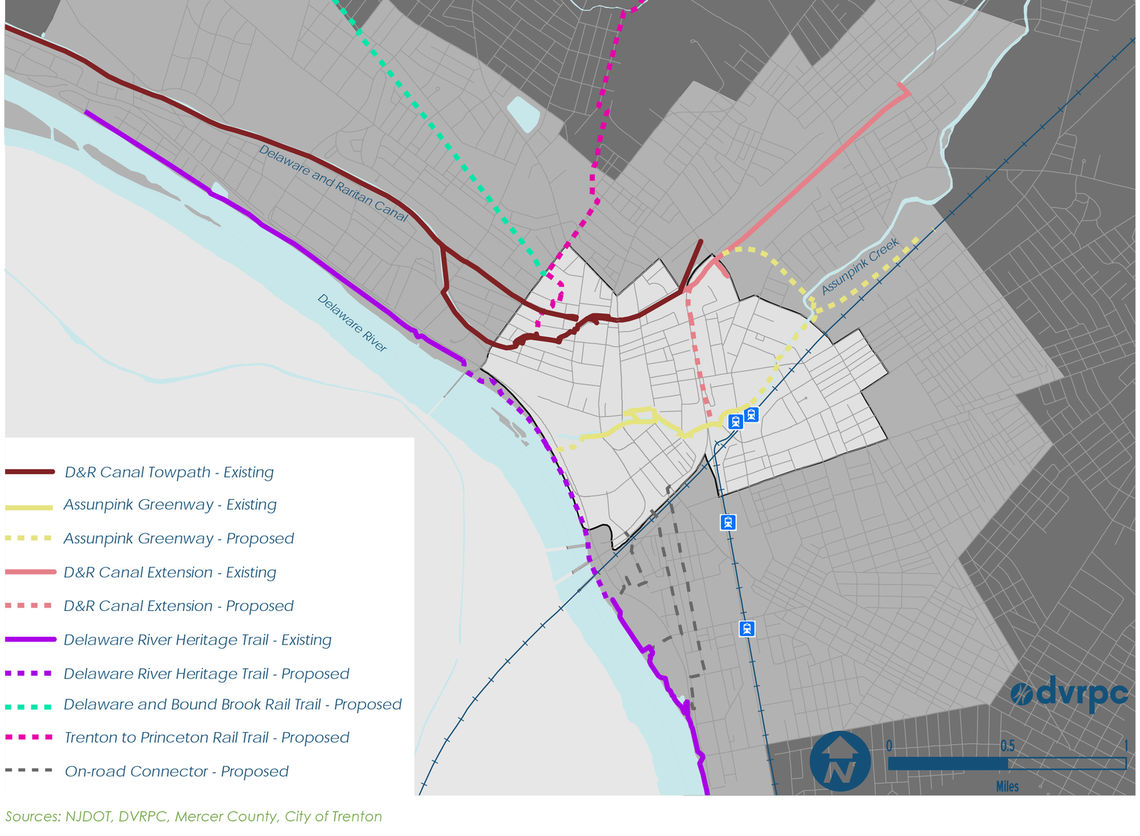 dvrpc downtown trail plan